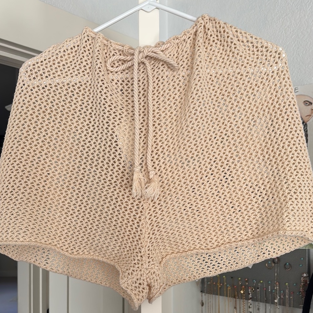 Roxy Tan Knit Swim Coverup